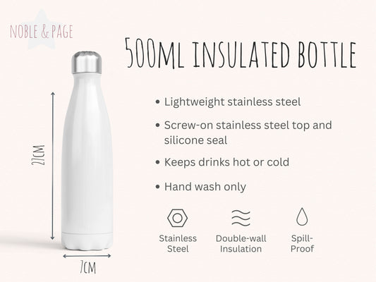 Camping Design Water Bottle - 500ml - Life is Best