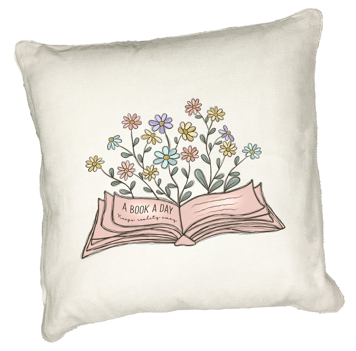 Book Lover’s Cushion Collection – Gorgeous Handprinted Gifts for Anyone Who Loves to Read! A Book a Day