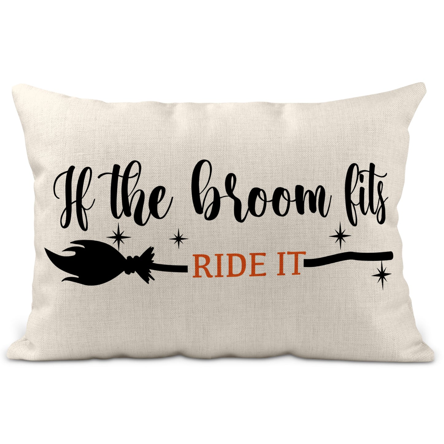 Spooky Halloween Cushion Collection If the Broom Fits
