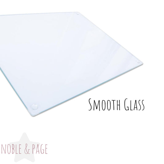 Watercolour Bluebirds - Tempered Glass Cutting Board - (285x200mm and 390x290mm) Gloss or Textured Finish