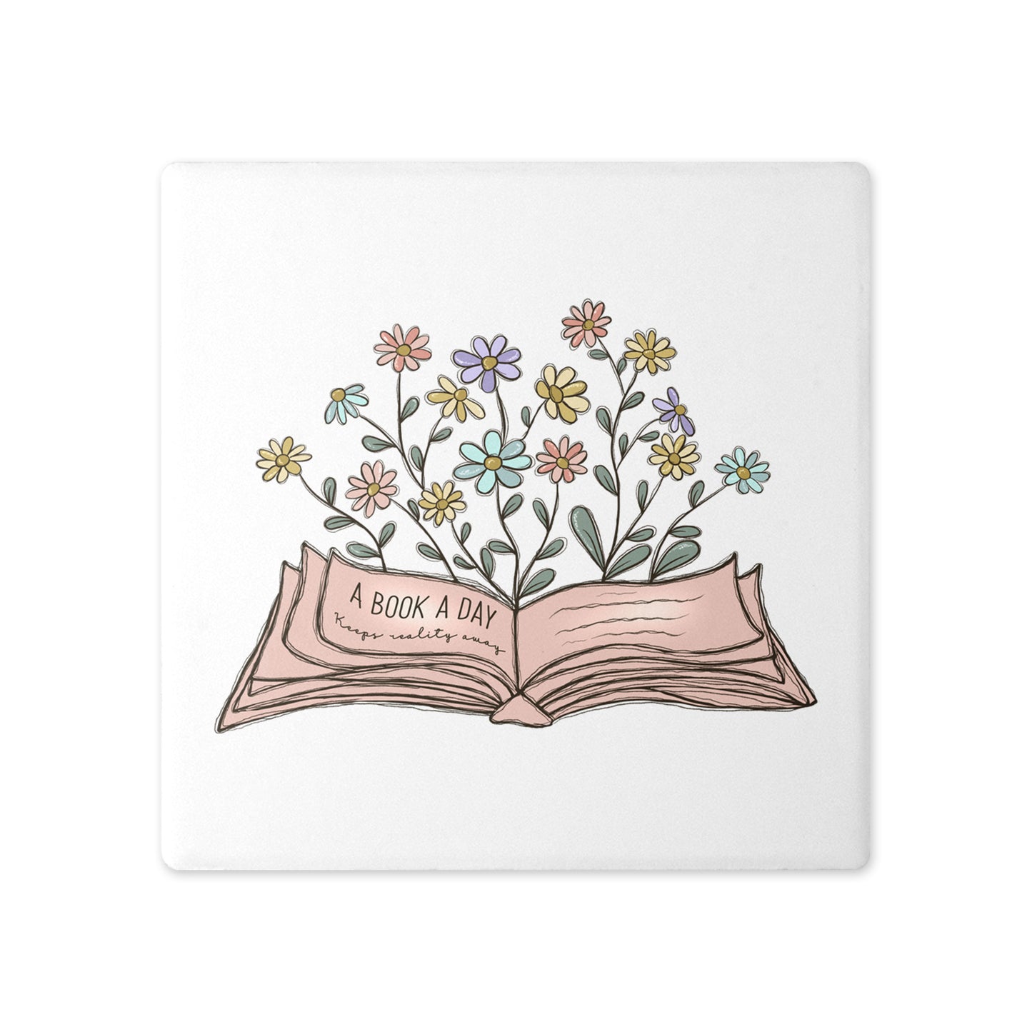 Book Lover’s Ceramic Coasters – Beautifully Hand Printed Designs A Book a Day