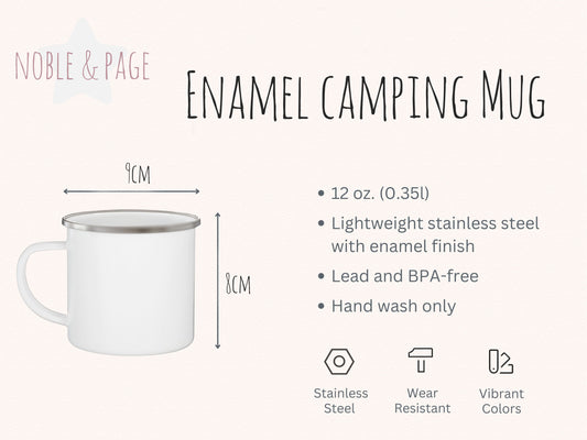 Born to Golf, Forced to Work Enamel Golf Mug – Durable Gifts for the Great Outdoors