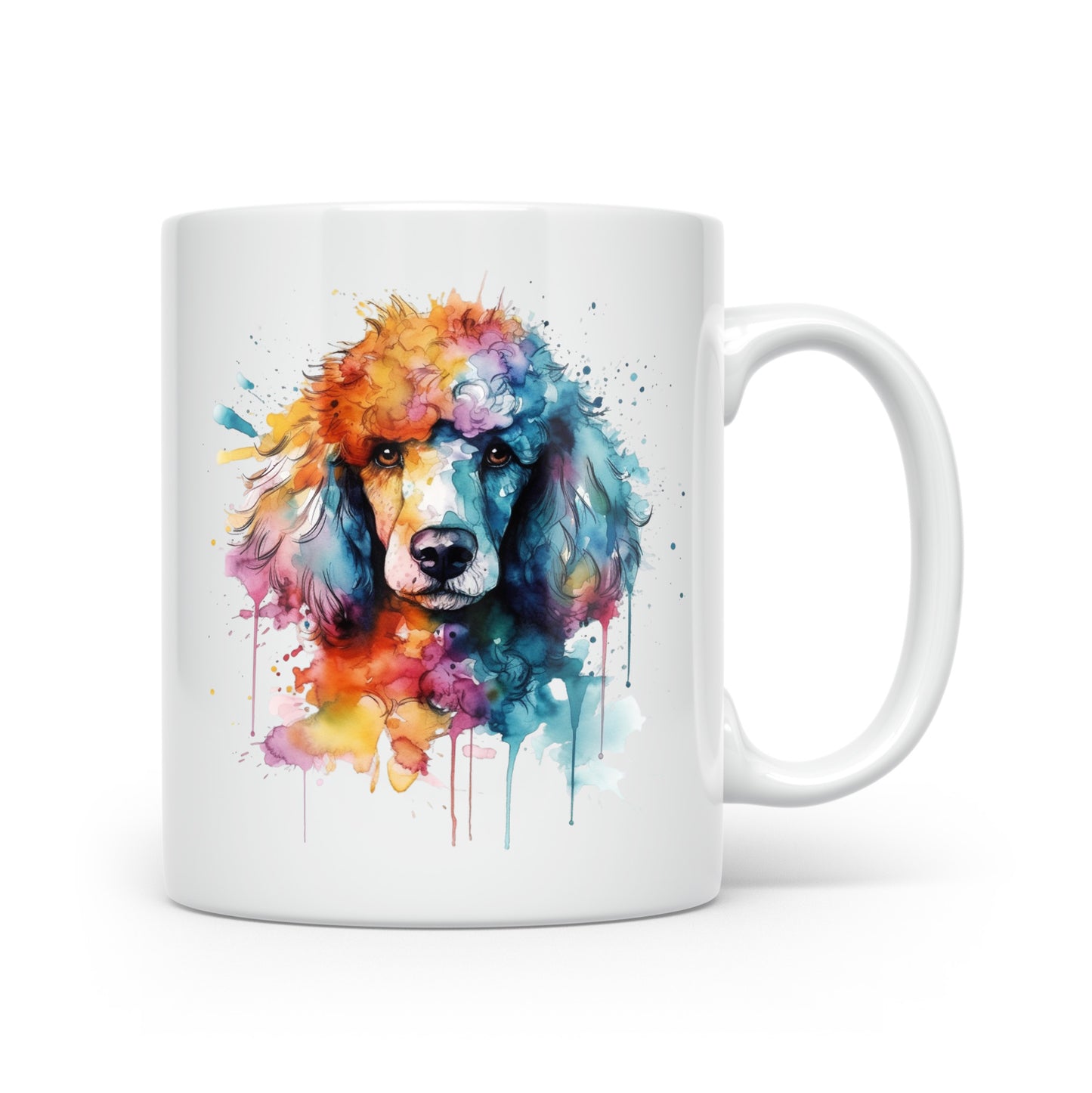 Watercolour Dog Mug Collection – Gorgeous Gifts for Dog Lovers - Large Breeds Poodle
