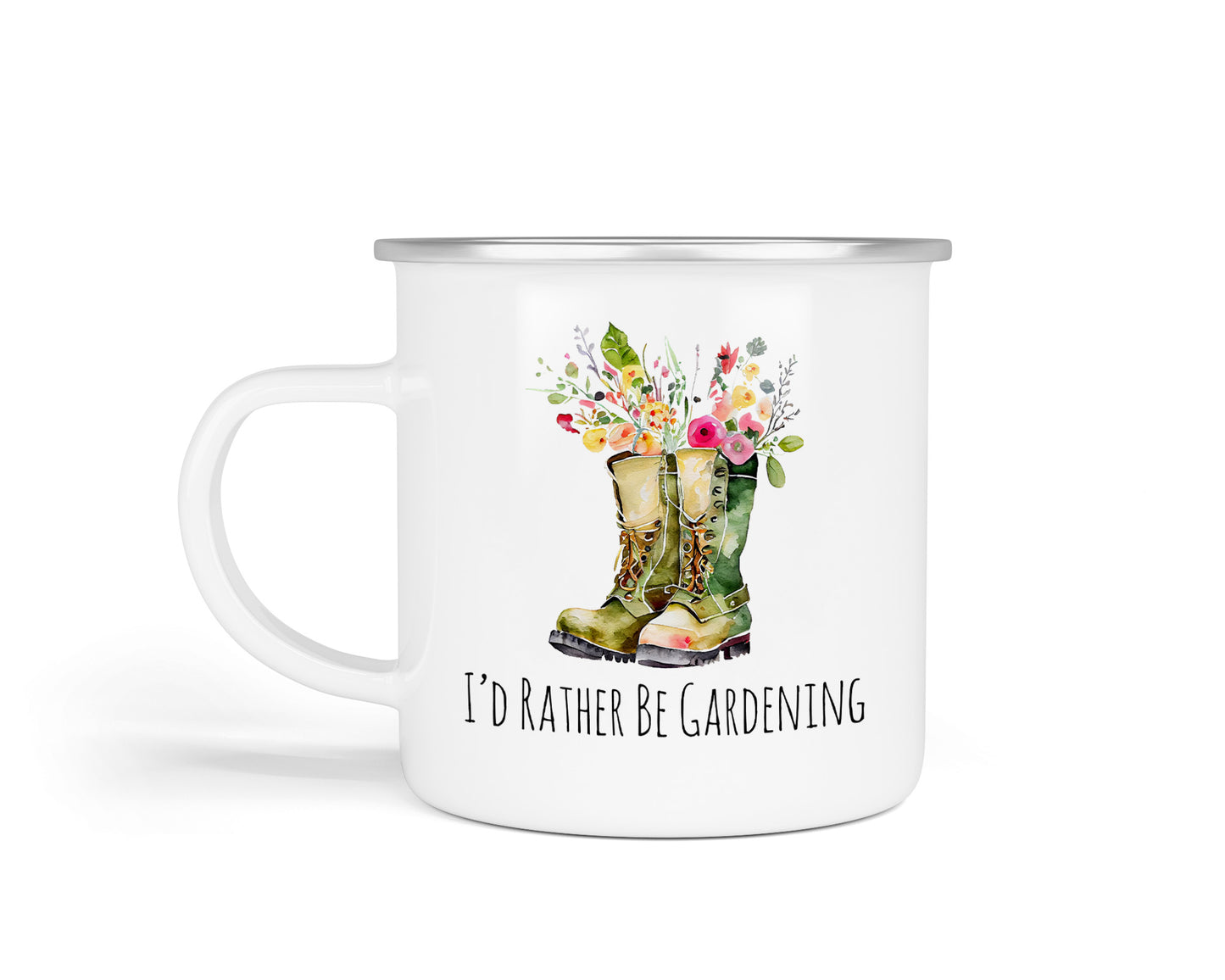 Gardener's Enamel Cups – Charming Designs for Green Fingers I'd Rather be Gardening