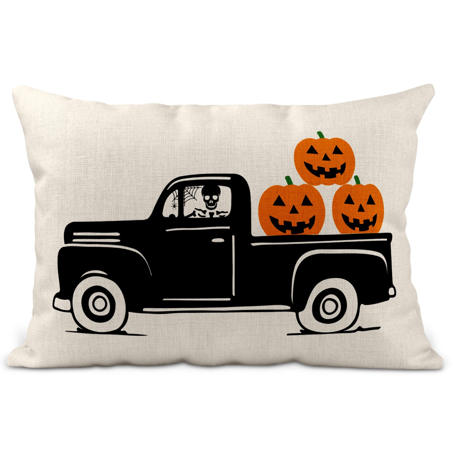 Spooky Halloween Cushion Collection Pumpkin Truck