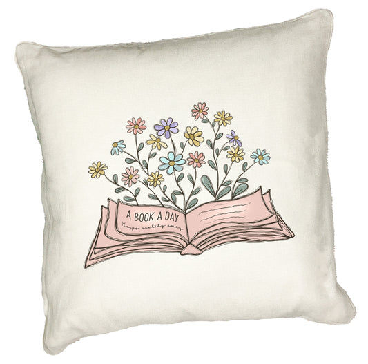 Book Lover’s Cushion Collection – Gorgeous Handprinted Gifts for Anyone Who Loves to Read! A Book a Day