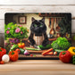 Cats in the Kitchen (8 styles) - Tempered Glass Cutting Board - (285x200mm and 390x290mm) Gloss or Textured Finish Maine Coon