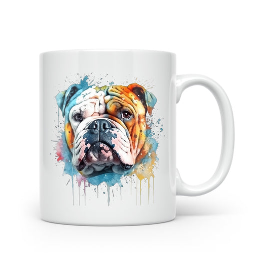Watercolour Dog Mug Collection – Gorgeous Gifts for Dog Lovers - Small & Medium Breeds English Bulldog