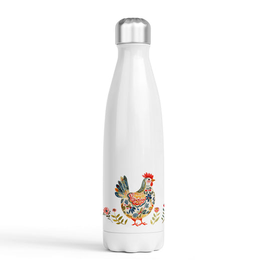 Nordic-Inspired Chicken Design Drinks Bottle - 500ml - Chicken 2