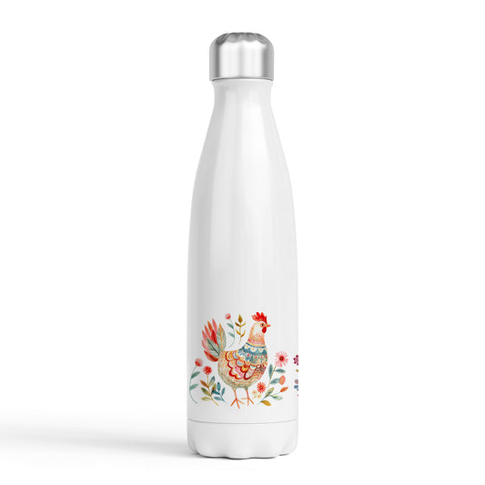 Nordic-Inspired Chicken Design Drinks Bottle - 500ml - Chicken 1