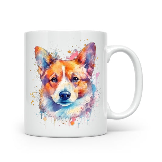Watercolour Dog Mug Collection – Gorgeous Gifts for Dog Lovers - Small & Medium Breeds Corgi