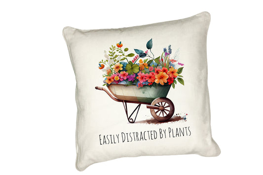 Watercolour Gardening Cushion Collection – Nature-Inspired Comfort for Garden Lovers Easily Distracted by Plants
