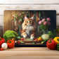 Cats in the Kitchen (8 styles) - Tempered Glass Cutting Board - (285x200mm and 390x290mm) Gloss or Textured Finish Maine Coon