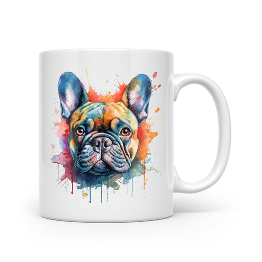 Watercolour Dog Mug Collection – Gorgeous Gifts for Dog Lovers - Small & Medium Breeds French Bulldog