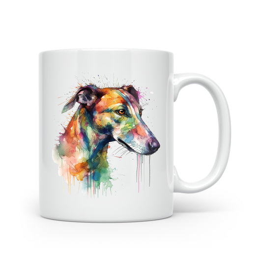 Watercolour Dog Mug Collection – Gorgeous Gifts for Dog Lovers - Large Breeds Greyhound