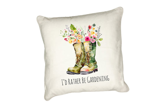 Watercolour Gardening Cushion Collection – Nature-Inspired Comfort for Garden Lovers I'd Rather be Gardening