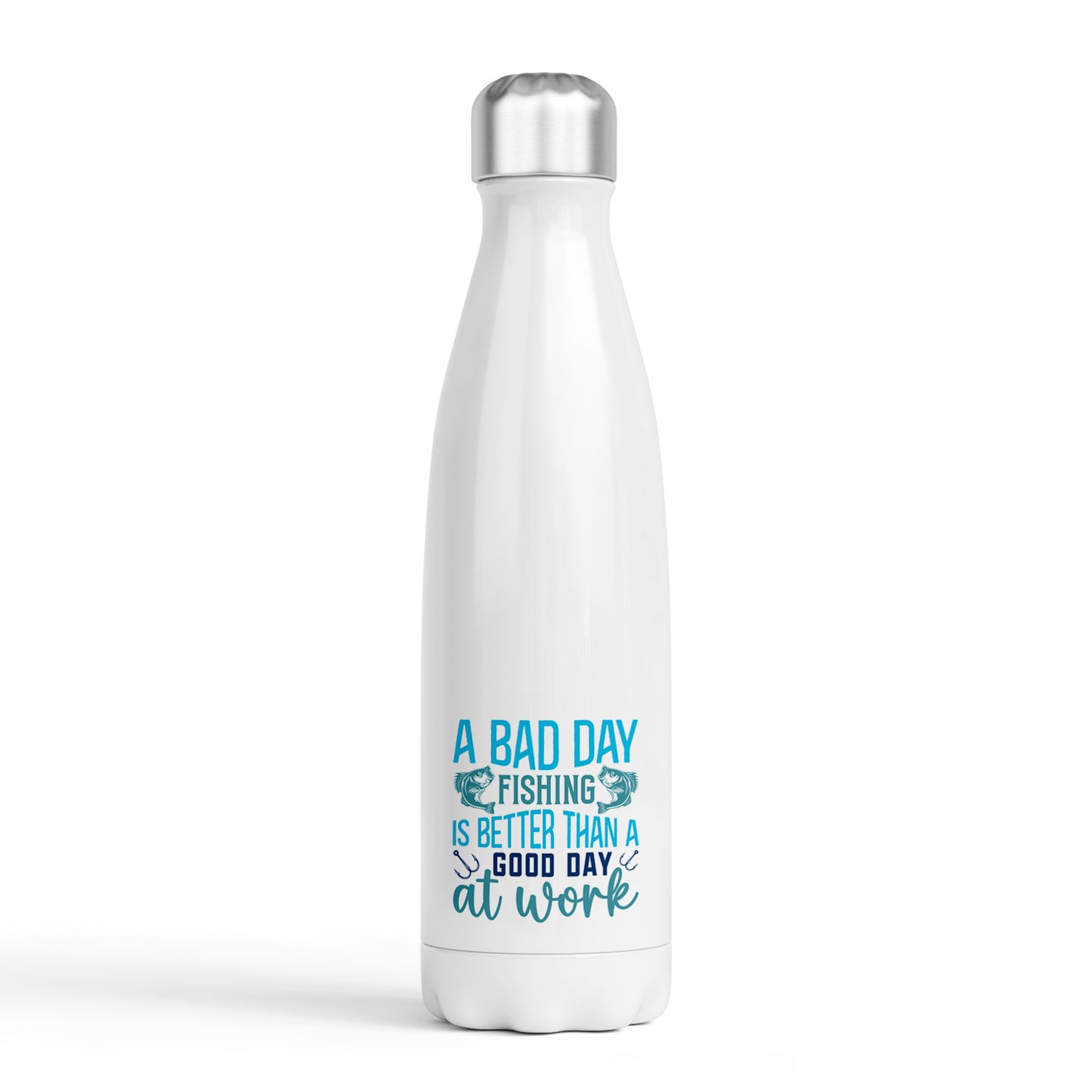 Fishing Themed Drinks Bottle - 500ml - Bad Day Fishing