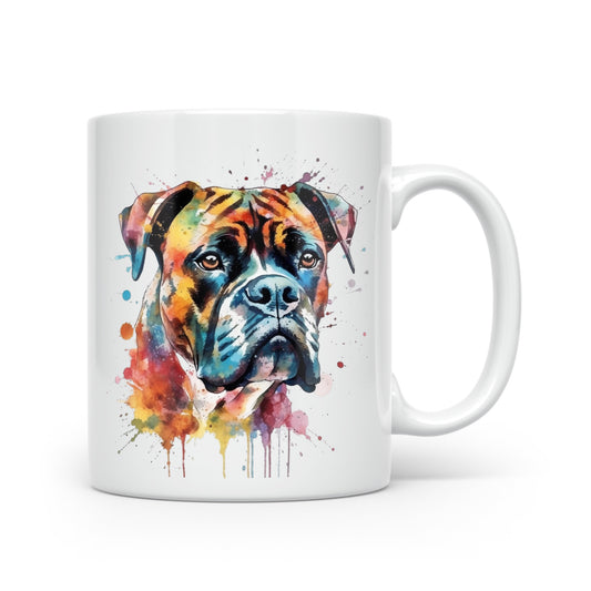 Watercolour Dog Mug Collection – Gorgeous Gifts for Dog Lovers - Large Breeds Boxer