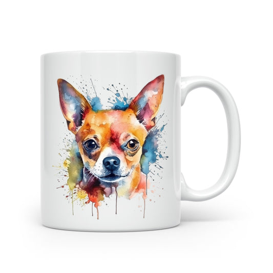 Watercolour Dog Mug Collection – Gorgeous Gifts for Dog Lovers - Small & Medium Breeds Chihuahua