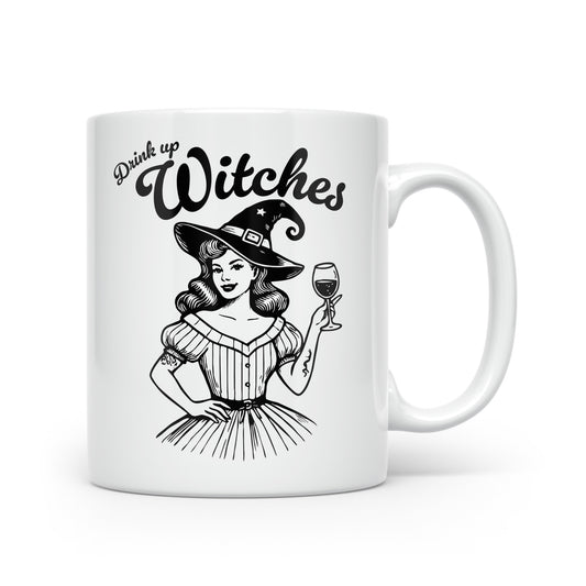 Vintage-Inspired Halloween Mug Collection – Sip in Spooky Style Drink up Witches
