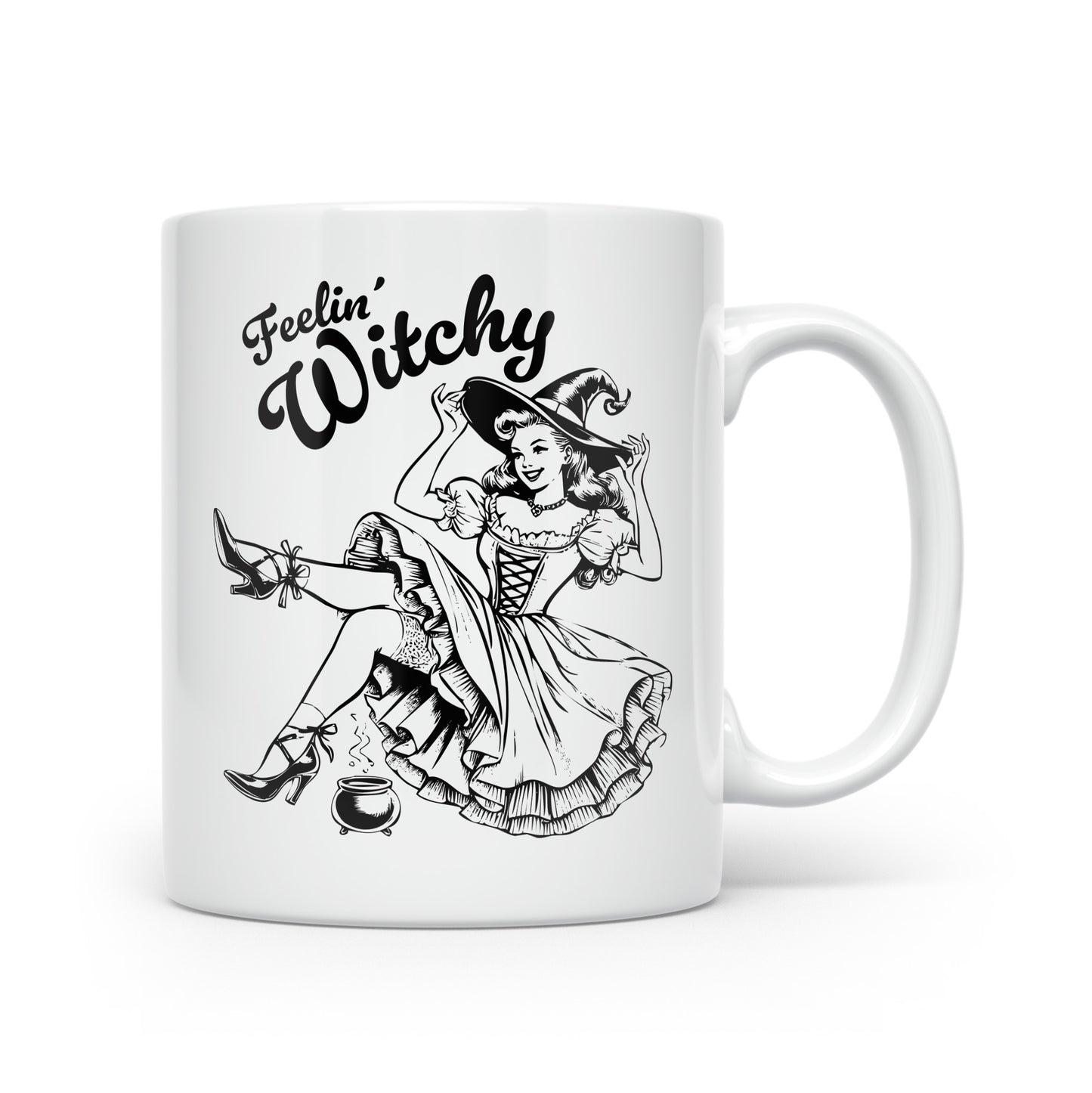 Vintage-Inspired Halloween Mug Collection – Sip in Spooky Style Feelin' Witchy