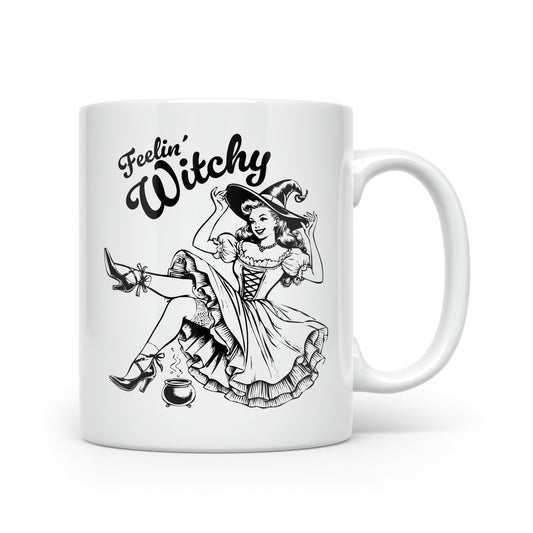 Vintage-Inspired Halloween Mug Collection – Sip in Spooky Style Feelin' Witchy