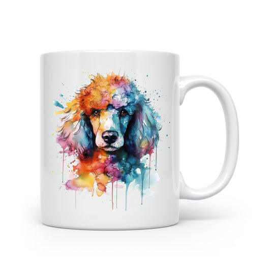Watercolour Dog Mug Collection – Gorgeous Gifts for Dog Lovers - Large Breeds Poodle