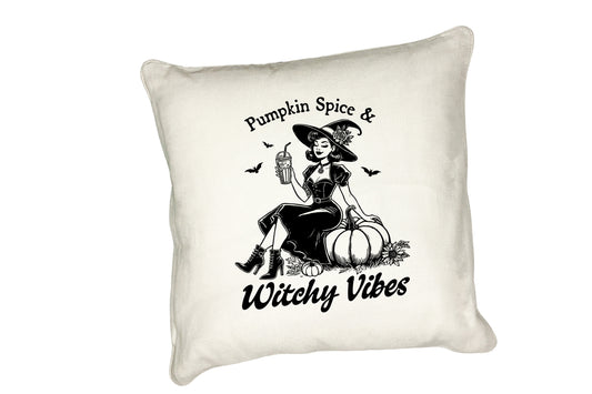 Vintage-Inspired Halloween Cushion Collection – Timelessly Spooky Decor Pumpkin Spice and Witchy Vibes