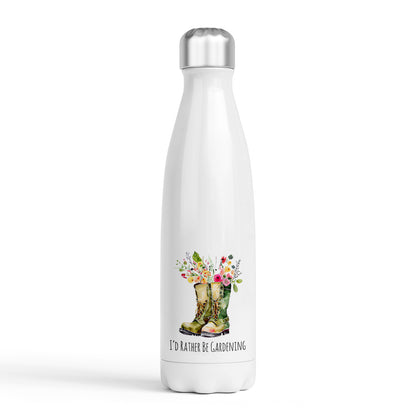 I'd Rather be Gardening Bottle - Double Wall Insulated Stainless Steel Sport Drinks 500ml