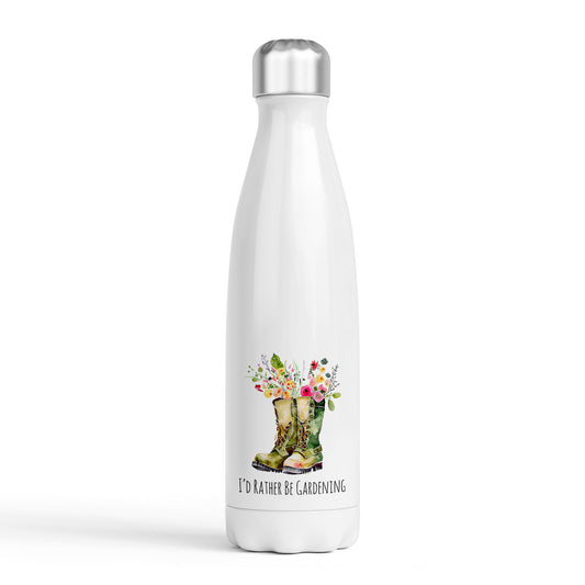 I'd Rather be Gardening Bottle - Double Wall Insulated Stainless Steel Sport Drinks 500ml