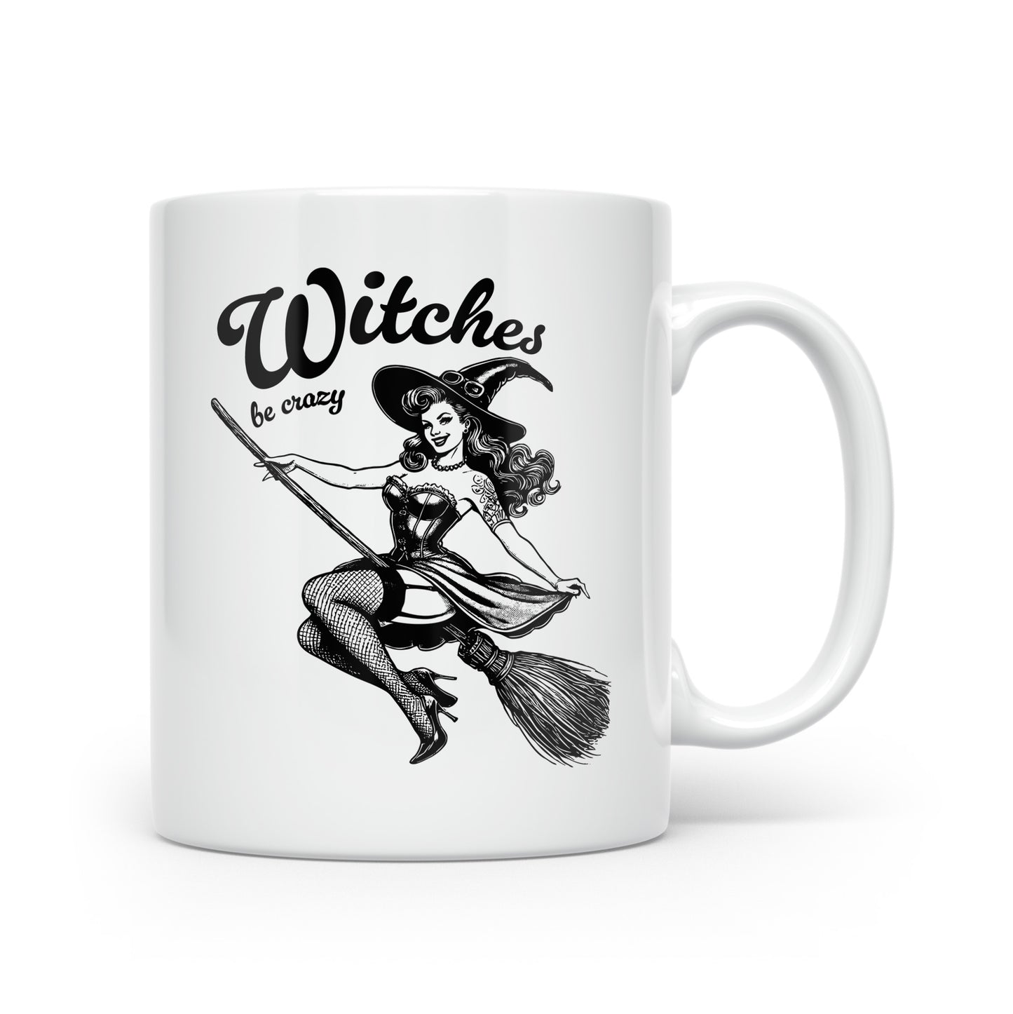 Vintage-Inspired Halloween Mug Collection – Sip in Spooky Style Witches be Crazy