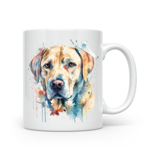 Watercolour Dog Mug Collection – Gorgeous Gifts for Dog Lovers - Large Breeds Yellow Labrador